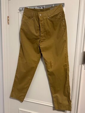 Versace Men's Olive-Tan Chino Pants